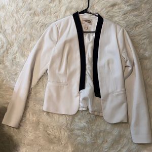 Forever 21 Black and White Asymmetric Blazer